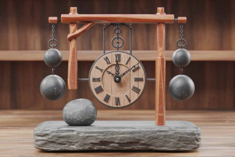 tischling stone weighted clock