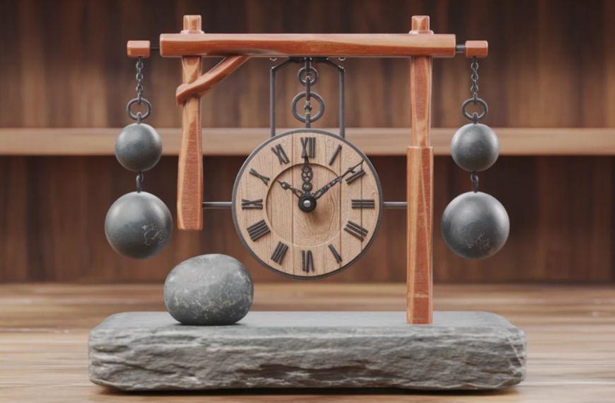 tischling stone weighted clock